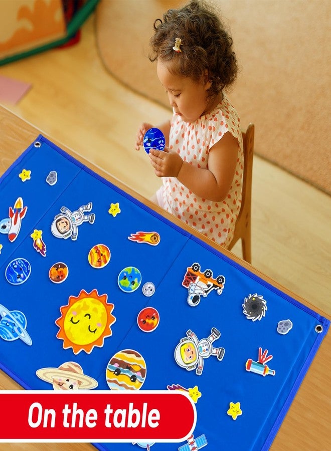 PENGFULL Felt Flannel Board 17 * 13 in,Felt Story Learning Board for Toddlers,Classroom,Preschool,Kiddie Corner, Foldable,Stand,for Walls,Gifts for Kids - Image 4